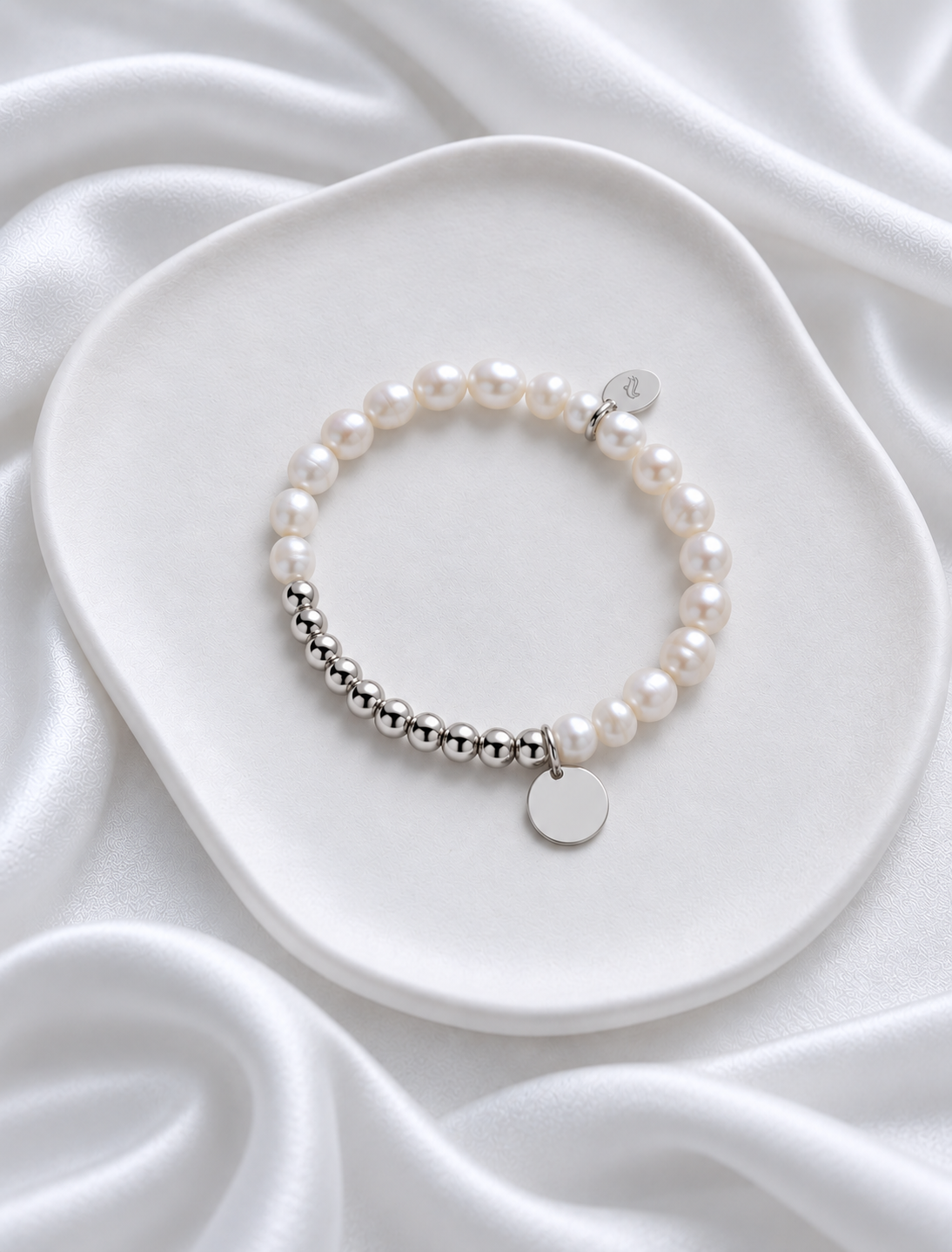 Perlenarmband gold
